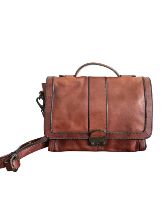 Fossil Other - Fossil Long Live Vintage Brown Leather Messenger Bag - Briefcase Satchel, Size M